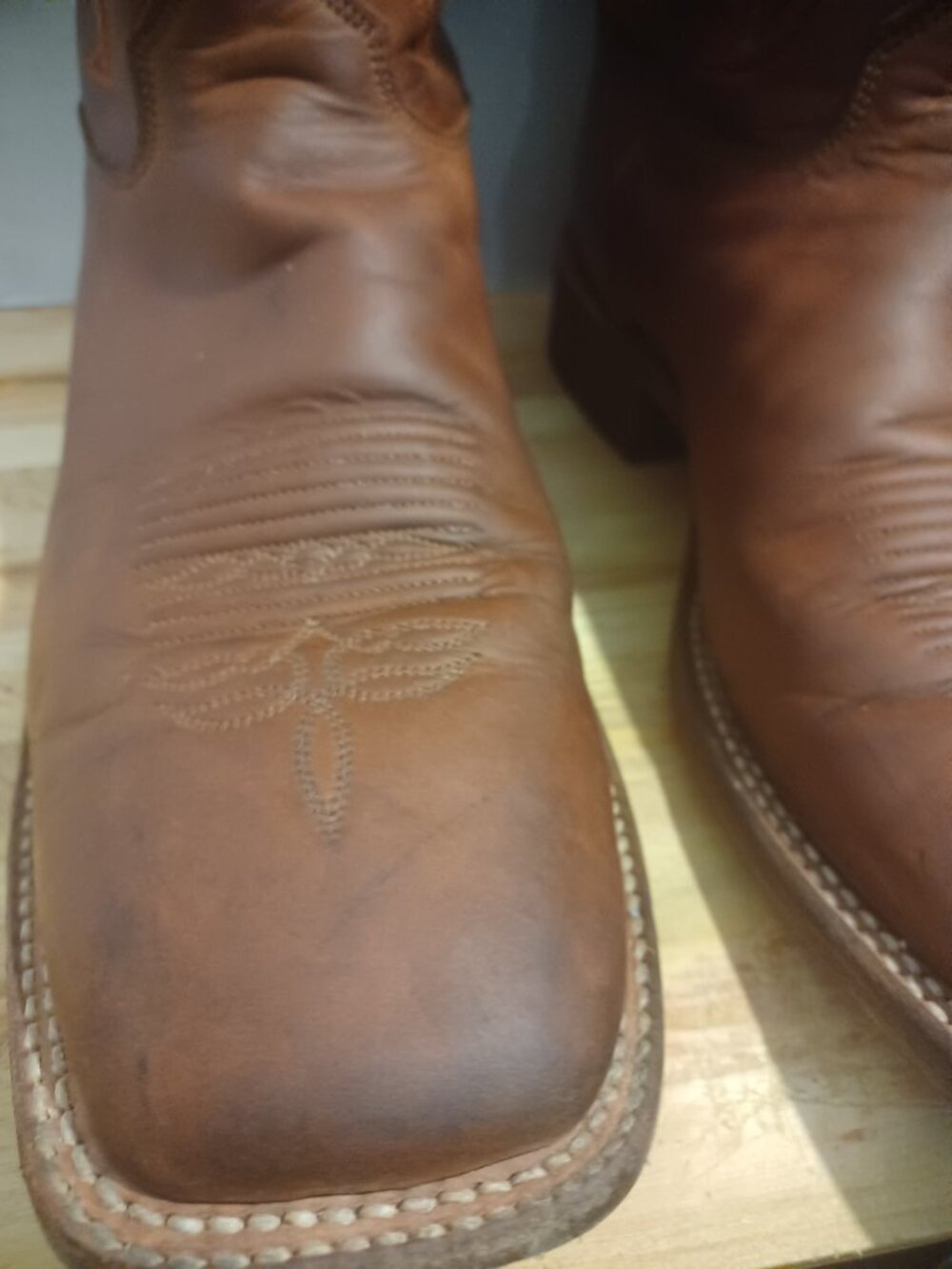 Vintage Justin Western Boots Men size 10 1/2 - Picture 10 of 16